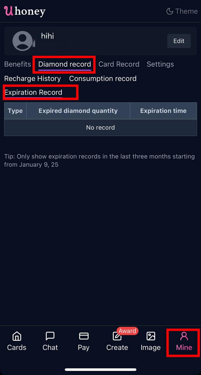 Consumption Records