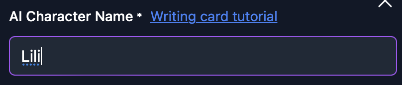 set char name