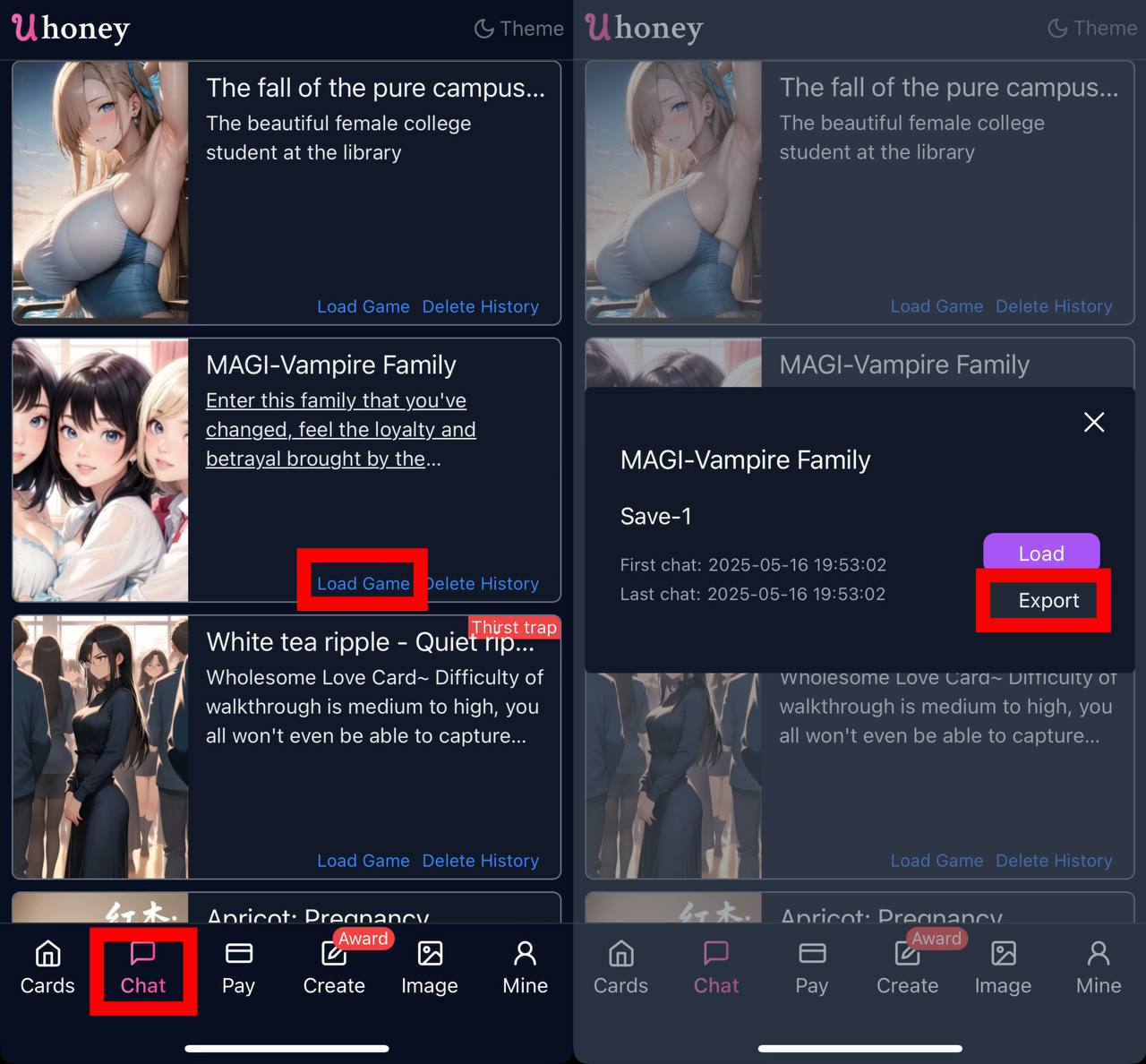 Export Chat
